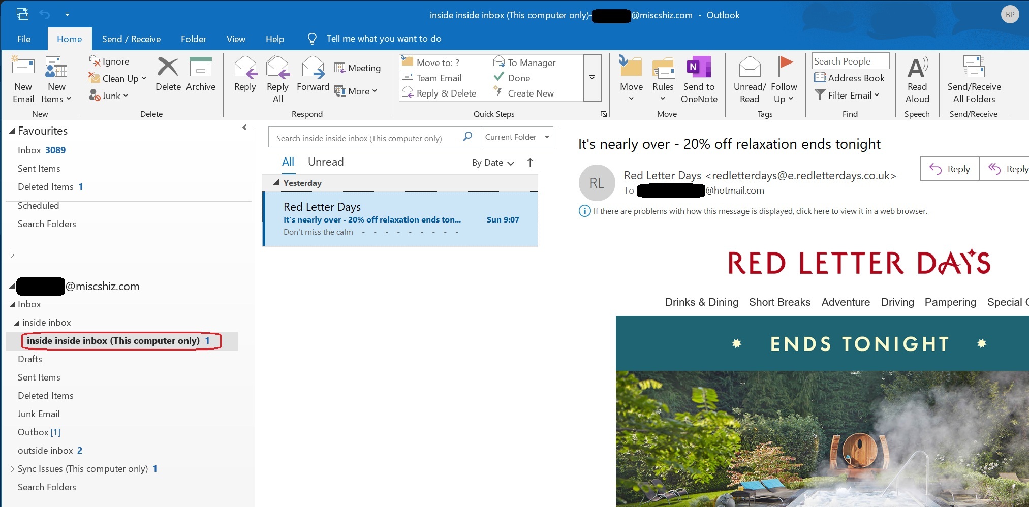 nested folders